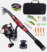 red spinning rod combo
