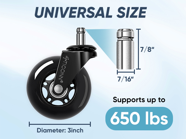 office chair caster wheels