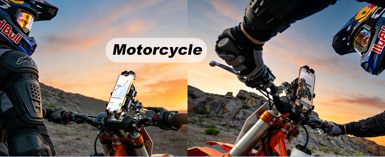 Anti-Theft Motorcycle Phone Mount