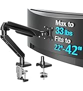 MOUNTUP Ultrawide Monitor Arm for Max 42 Inch Screen, Heavy Duty Monitor Desk Mount Support 4.4-3...