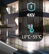 Outdoor Waterproof 8-Port PoE Switch with 8 Port PoE+@120W + Gigabit Uplink Port, 10 Port IEEE802...