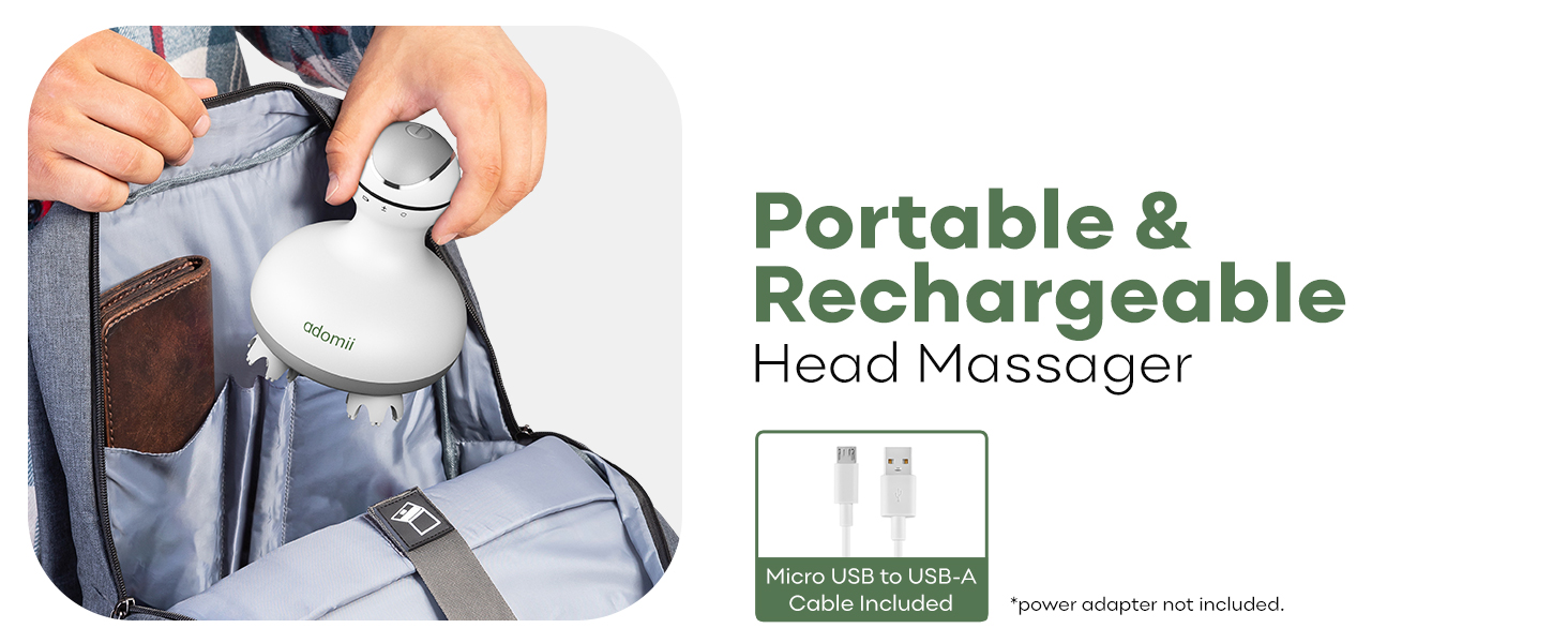 Portable &amp;amp; Rechargeable head massager