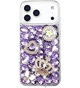 Losin Compatible with iPhone 17 Pro Max Bling Diamond Case Fashion Luxury Glitter Shiny Crystal R...