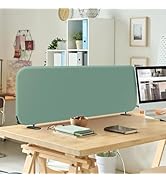 DECOLAB Desk Divider, Portable Privacy Tabletop Partition Panel for Office, Student, Counter Top,...