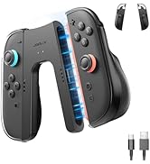 JSAUX Ergonomic Switch 2 Charging Grip for Nintendo Switch 2, Magnetic Grip Controller Compatible...
