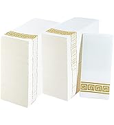 200 Packs Paper Hand Towels for Bathroom, Linen Like Guest Towels Disposable,Disposable Hand Towe...