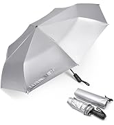 G4Free UPF 50+ UV Protection Large Travel Umbrella 46 Inch Double Layer Auto Open Close Windproof...