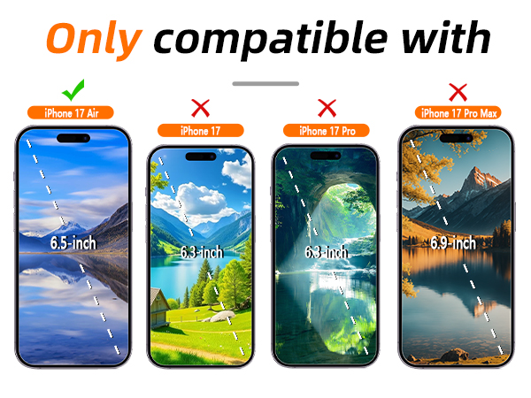 iphone 17 air screen protector tempered glass
