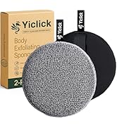 Yiclick Exfoliating Body Scrubber 2 Pack - Shower Exfoliator Sponge, Loofah with Handle, Mens Bod...