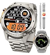 BRUBOSES GPS Smart Watch for Men Military Rugged Smartwatches,Compass,50M Waterproof, 500mAh Larg...