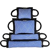 ActiveDogs.com Schutzhund Jute Dog Bite Tug Set Heavy Duty Training Pillow w/Dual Handles - 4 Pie...