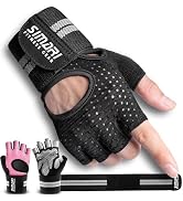 SIMARI Breathable Workout Gloves for Men Women, Padded Weight Lifting Gloves with Wrist Wraps Sup...