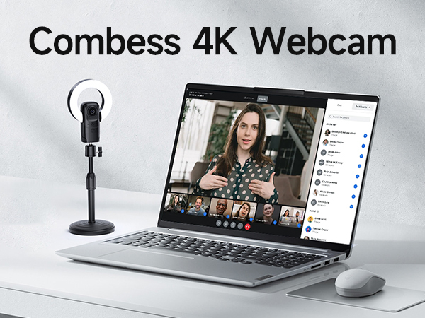 4K Webcam with Light