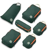 Compression Packing Cubes for Travel, 6-Piece Lightweight Packing Cubes Set for Carry-On Luggage ...