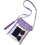 Clear Stadium Approved Crossbody Bag Transparent Tote Purse for Work Concert Sports