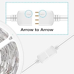 correct connectly before lighting the strip lights