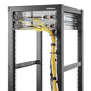 5-Pack 1U Vertical Cable Management D-Ring Hooks, Cable Manager For 19" Server Racks/Cabinets