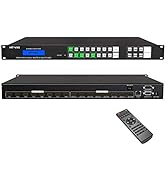 MT-VIKI 4K HDMI Matrix Switch 8x8, 4K@30Hz Rack Mount Switcher &amp; Splitter with Backlit RS232 LAN ...