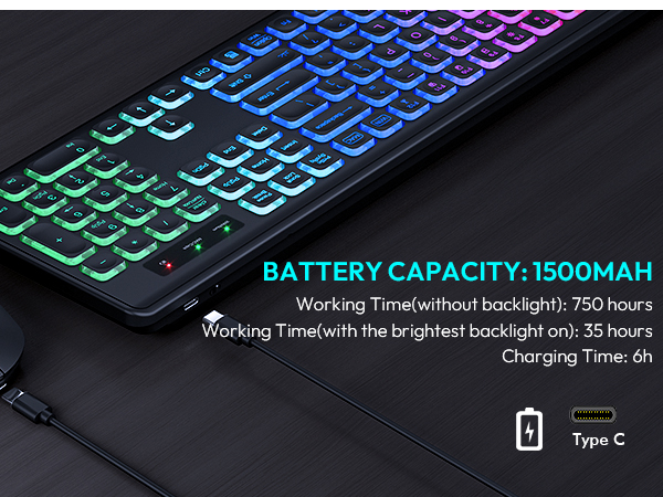 rechargeable keyboard mouse