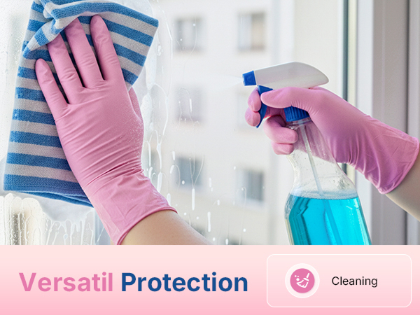 Pink Nitrile Gloves
