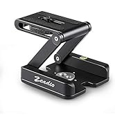 Zeadio Foldable Metal Quick Release Plate, with 1/4" Screw for Tripod, Monopod, Slider Rail, Stab...