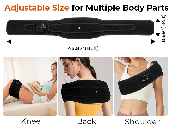 Heating Pad with Massager for Back Pain Relief