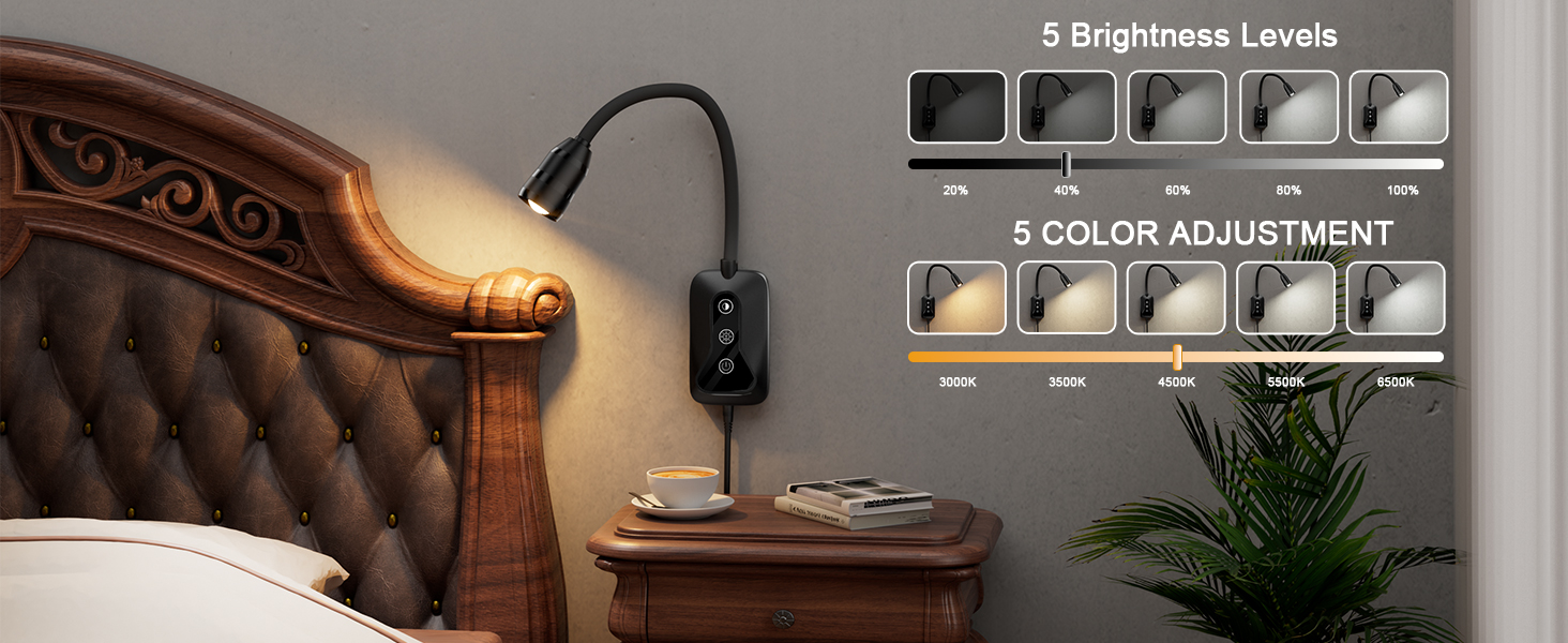 wall mounted reading light