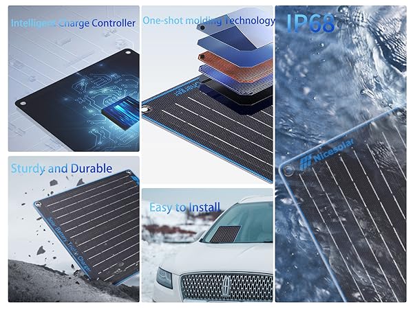 solar charger with 12V battery