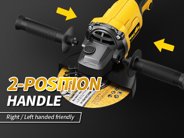 Cordless Angle Grinder with 3 Wheels, Power Angle Grinders with Batteries and Charger