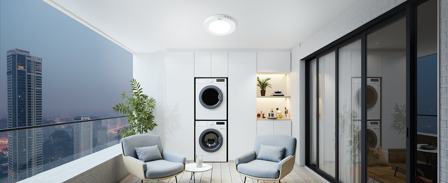 Motion Sensor Ceiling Light Wired