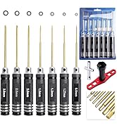 HobbyPark Hex Driver Set Allen Screwdriver Kit Titanium 0.9mm/1.27mm/1.3mm/1.5mm/2.0mm/2.5mm/3.0m...