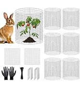9 PCS Plant Protectors from Animals,12x12 Inch Heavy Duty Metal Plant Cages, Garden Cage to Keep ...