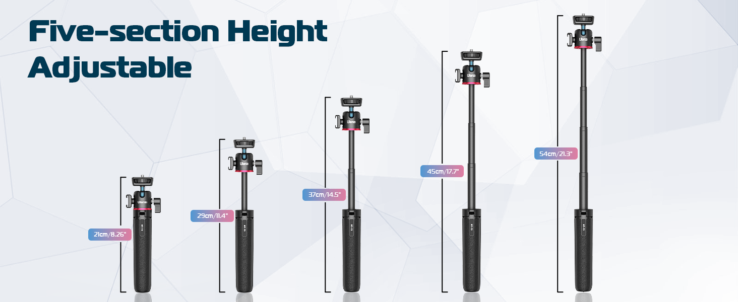 The small extension rod only weighs 184 grams, super light