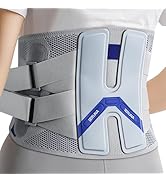 JAPSERUNA Back Brace for Lower Back Pain Relief with Lumbar Pad - Adjustable 3D Knitted Lumbar Su...
