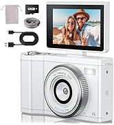 4K Digital Camera for Photography 64GB Sd Card 64MP Autofocus Anti-Shake Vlogging Camera for YouT...