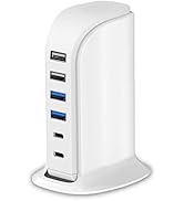 USB C Charger Upoy, Charging Station For Multiple Devices 45W, Fast Charging Blocks (Smart 8A) wi...