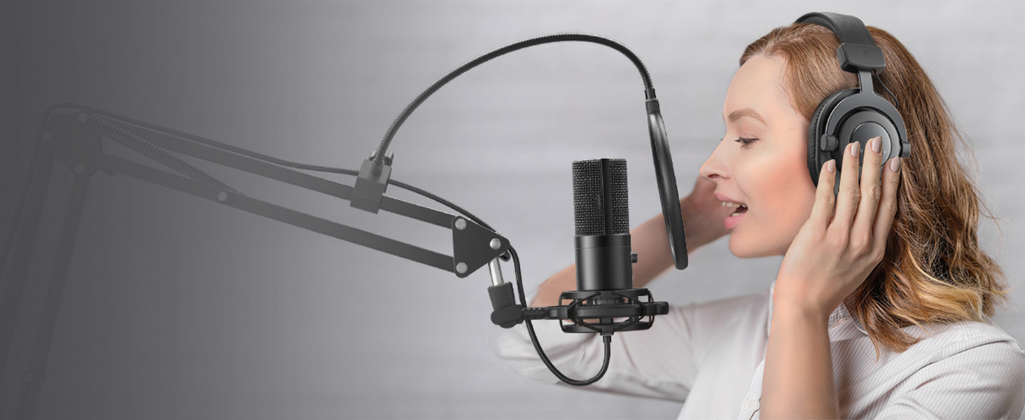 usb microphone with arm