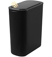 LJIACLEA Bathroom Trash Can with Lid Motion Senor Touchless Automatic Garbage Cans for Kitchen,Be...