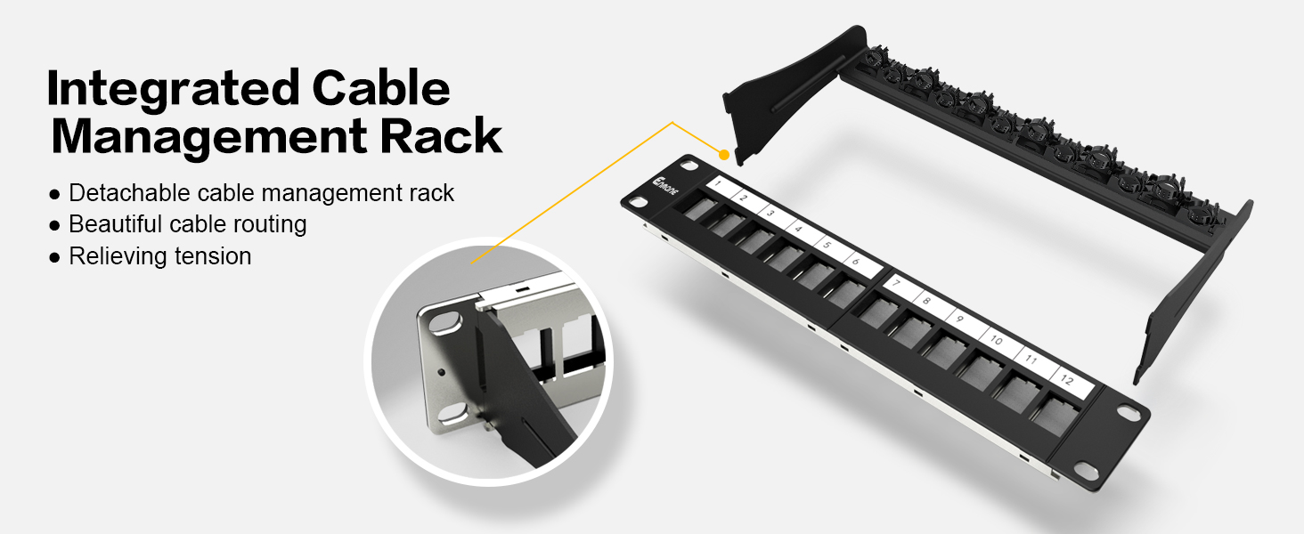 12 port blank kesytone patch panel