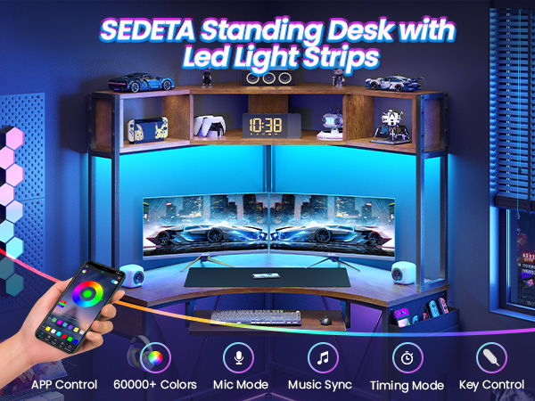 corner gaming desk