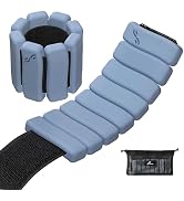 Sportneer Ankle Weights and Wrist Weights for Women and Men, Wearable Weighted Bangles 1/2 lb Pai...