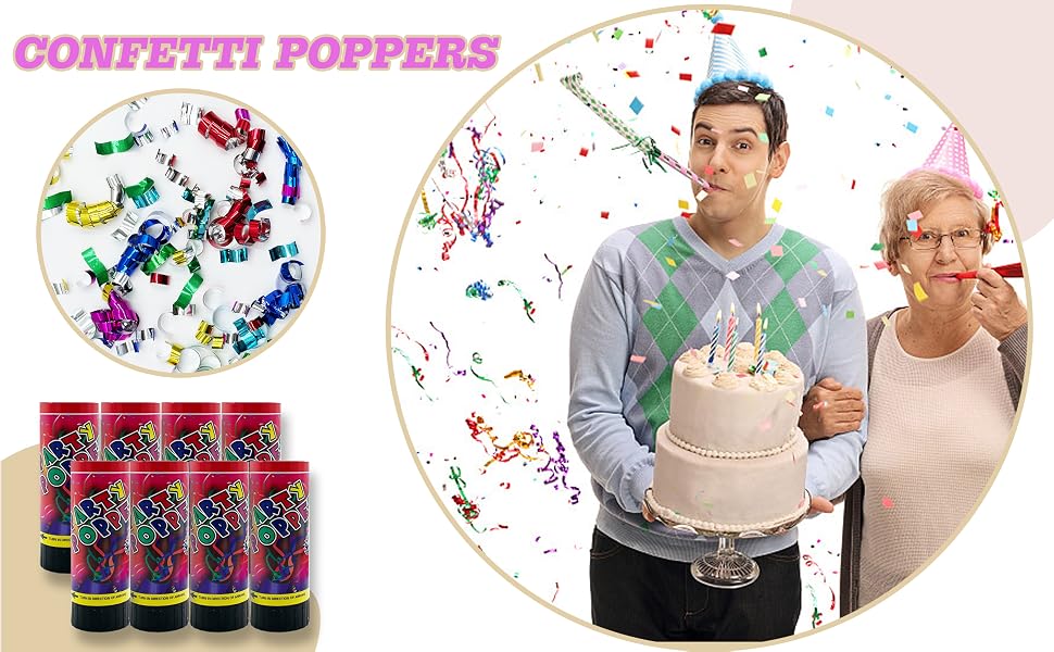 Confetti Poppers Cannons