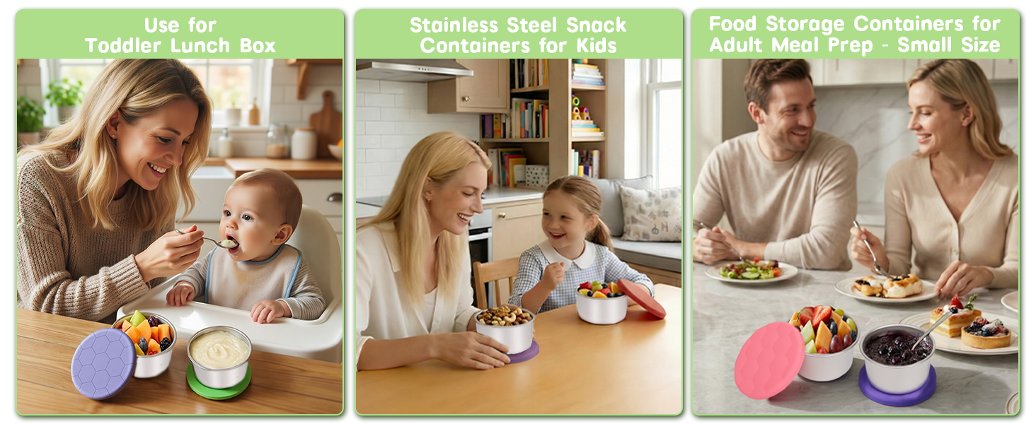 metal food containers with lids