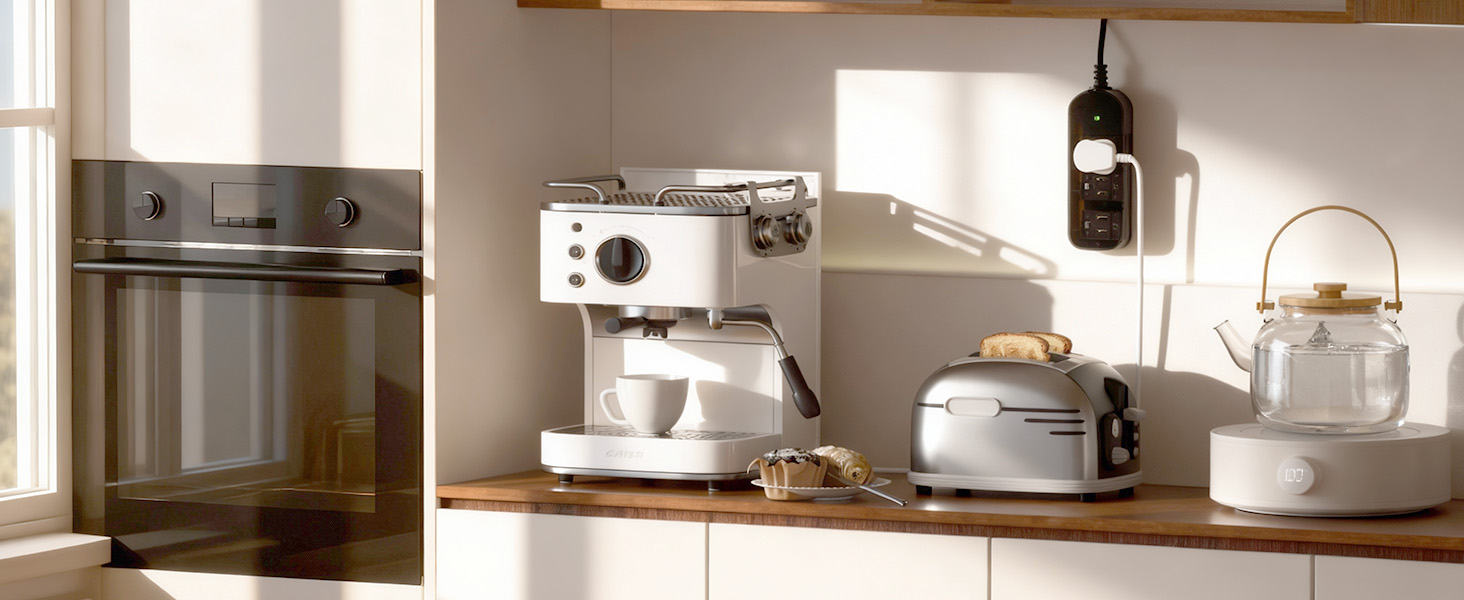 Outdoor Power Strip, 5 Ft, 1625W/13A IPX6 Waterproof, for Courtyard, Garage, Workshop, Camping, RV