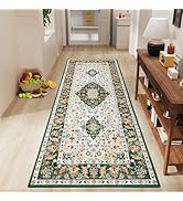 Amearea Vintage Design Runner Rugs for Living Room, 2x6 Machine Washable Floral Collection Tradit...
