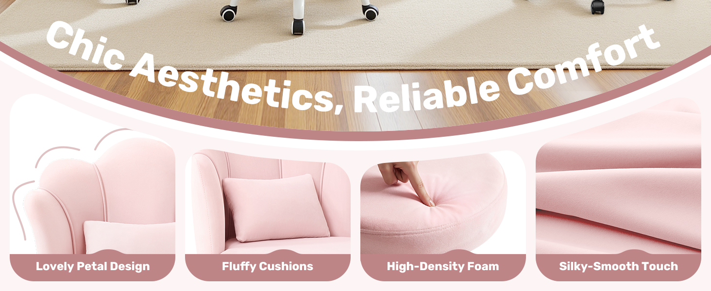 desk chair for girls room, velvet vanity chair with wheels, girl desk chair, silla para vanity