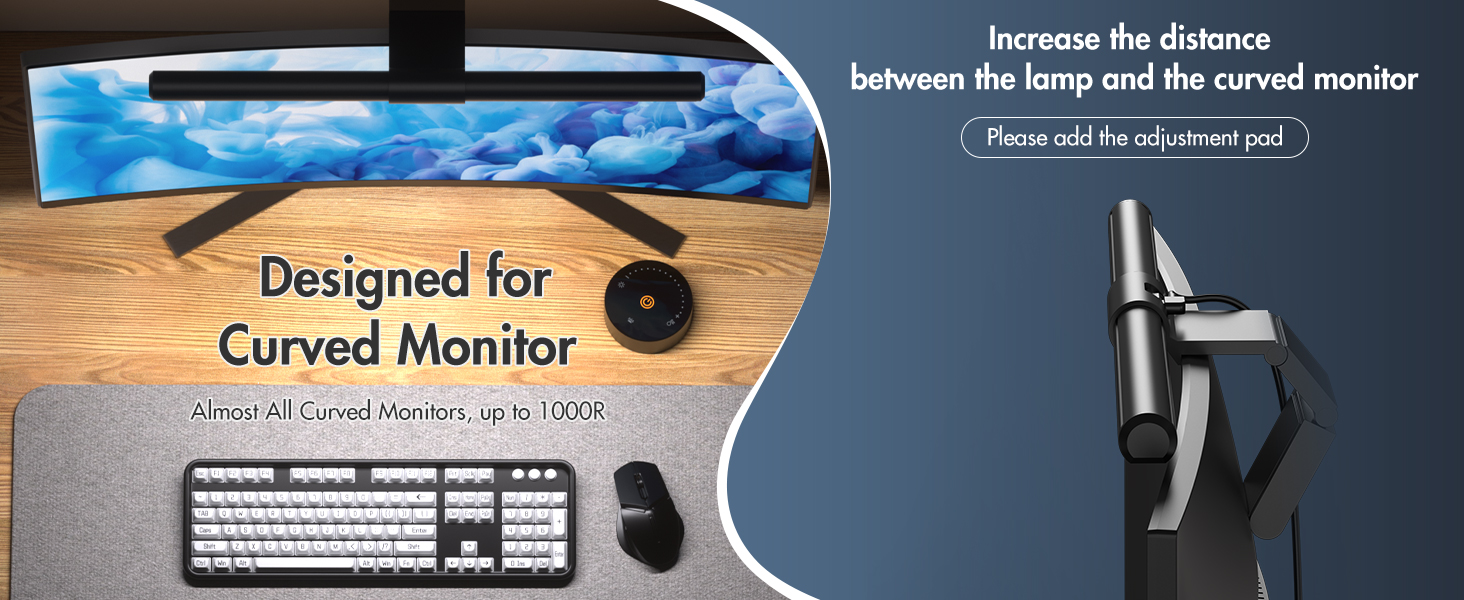 curved monitor light bar