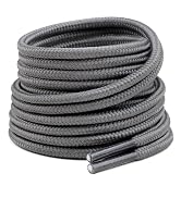 Handshop 2 Pairs Round Boots Shoelaces Heavy Duty Outdoor Shoe Laces 30-63” Shoestrings For Hikin...