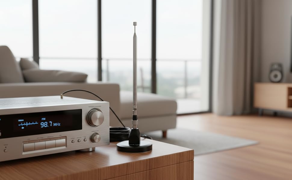fm antenna for stereo receiver indoor