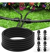 Bonviee 1/2" Irrigation Tubing with 4 Packs 6-Way Connectors - 50FT Drip Irrigation Tubing Ideal ...